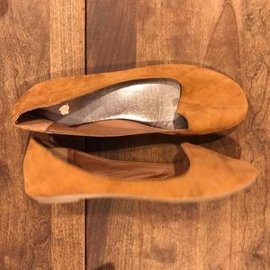 Faux suede flats